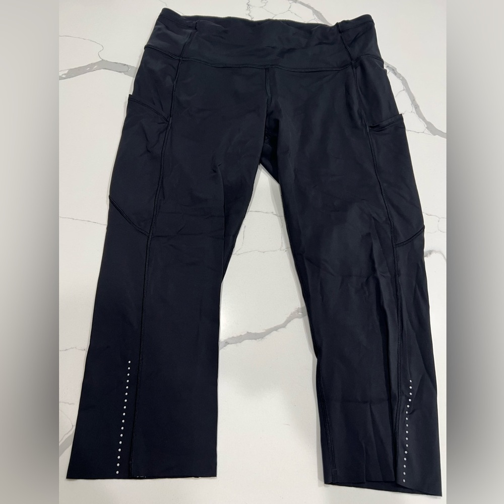 Lululemon Fast and Free Reflective High-Rise Crop 19"